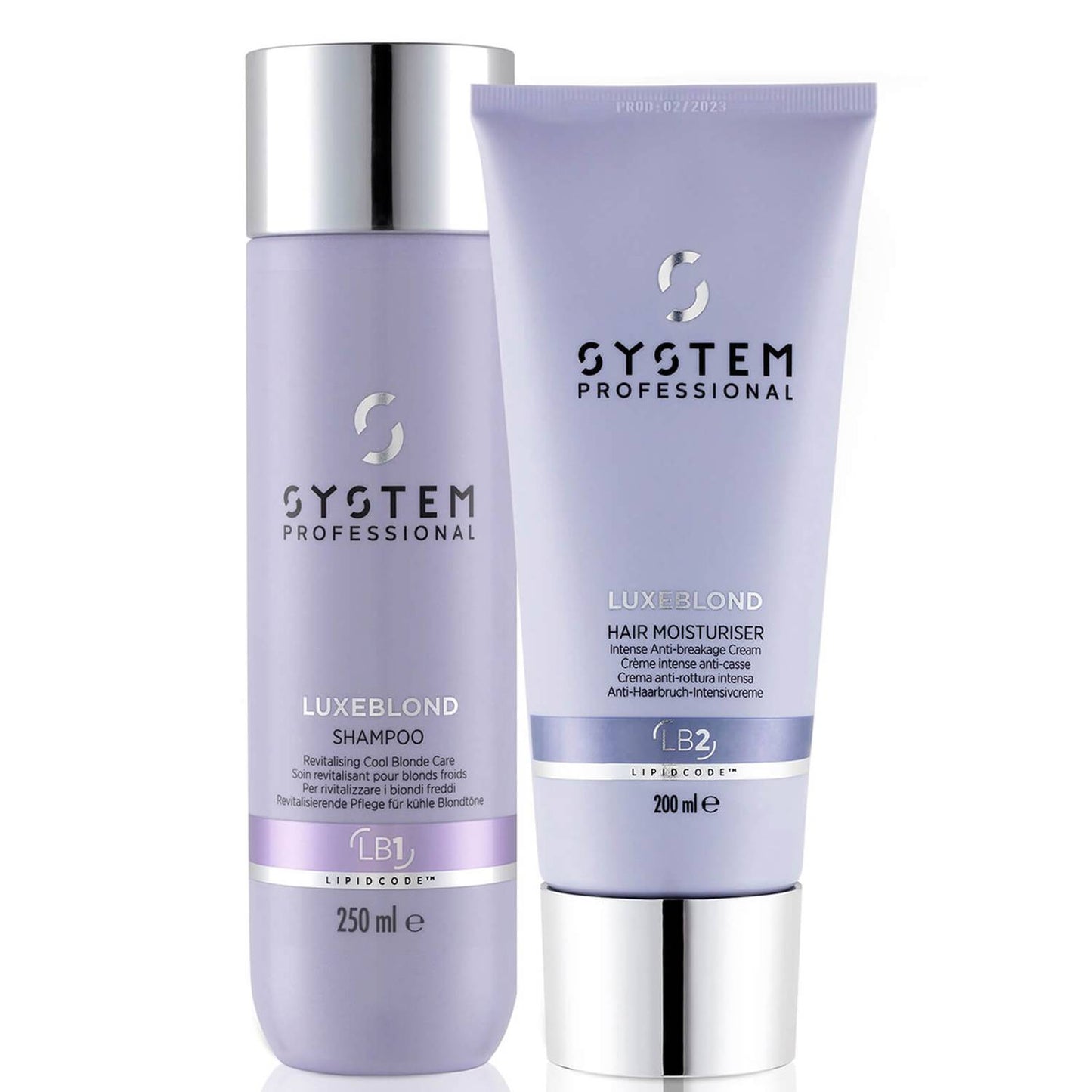 System Professional LuxeBlond Blonde Refresh & Repair Toning Hair Gift Set.