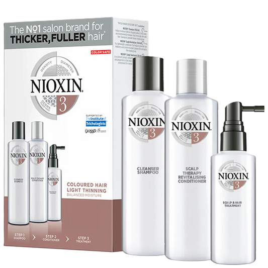 Nioxin System Three Starter Kit For Coloured Hair With Light Thinning