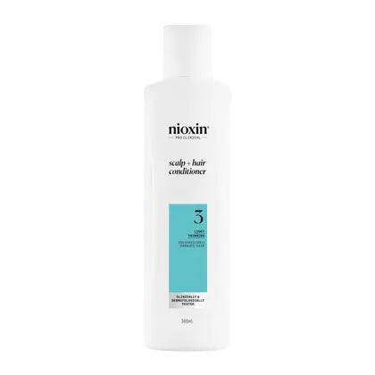 Nioxin Scalp + Hair Thickening System 3 Conditioner for Coloured, dry and damaged hair with Light Thinning, 300ml