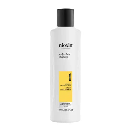 Nioxin Scalp + Hair Thickening System 1 Shampoo for Natural Hair with Light Thinning, 300ml