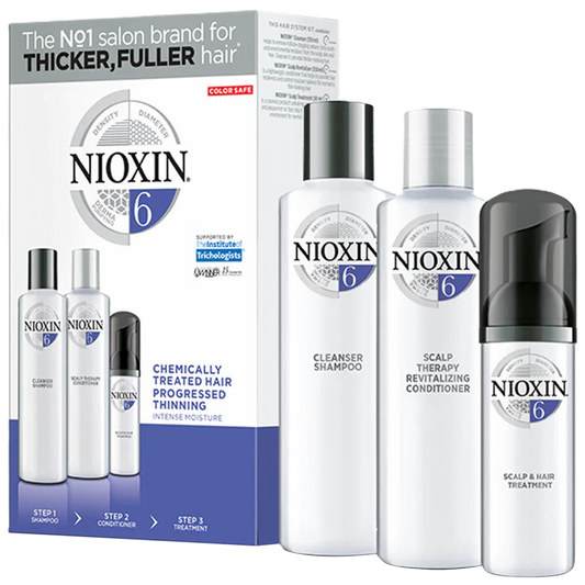 Nioxin System Six Starter Kit For Chemically Treated Hair With Progressed Thinning