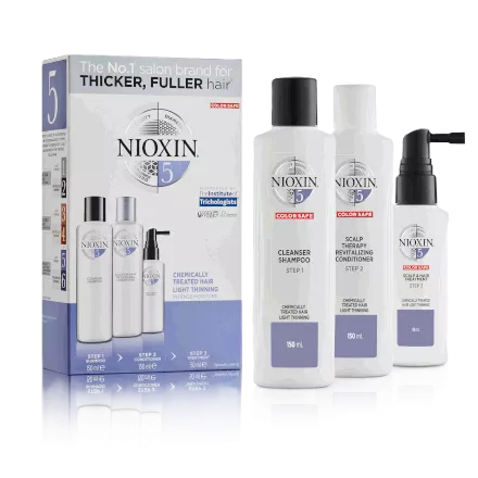 Nioxin System Five Loyalty Kit For Chemically Treated Hair With Light Thinning