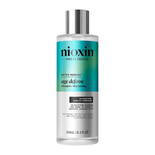 Nioxin Age Defense Shampoo for Ageing Hair | Detox Scalp Cleanser with Niacinamide