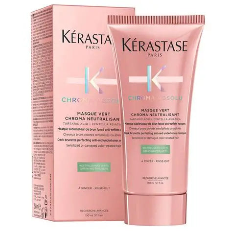 Kérastase chroma absolu masque vert colour correcting dark colour-treated hair 150ml