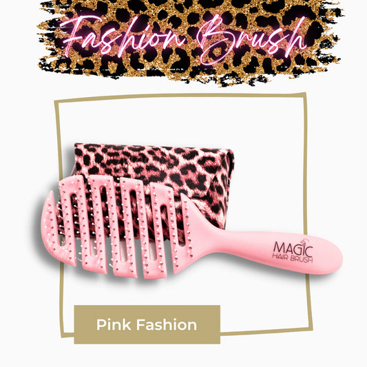 Magic Hair Brush – Pink Print