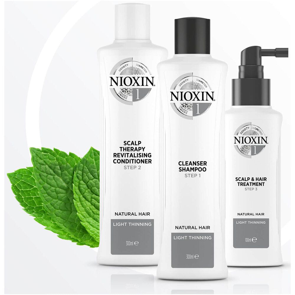 Nioxin System One Starter Kit For Natural Hair With Light Thinning