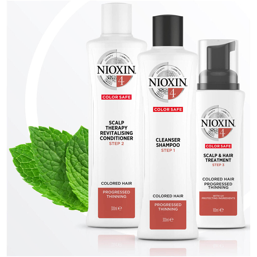 Nioxin System Four Starter Kit For Coloured Hair With Progressed Thinning